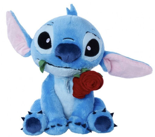 Picture of Stich with Rose 25cm Plush Toy